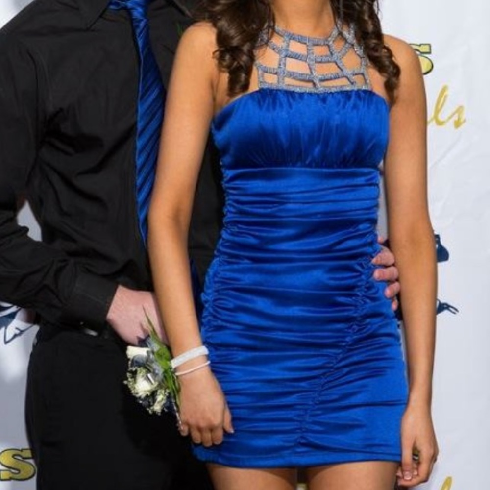 Blue semi formal dress